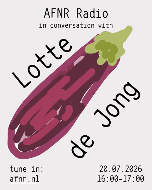 AFNR Radio with Lotte de Jong