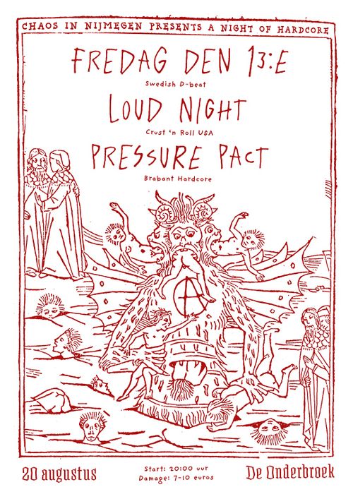 Fredag Den 13:e + Loud Night + Pressure Pact